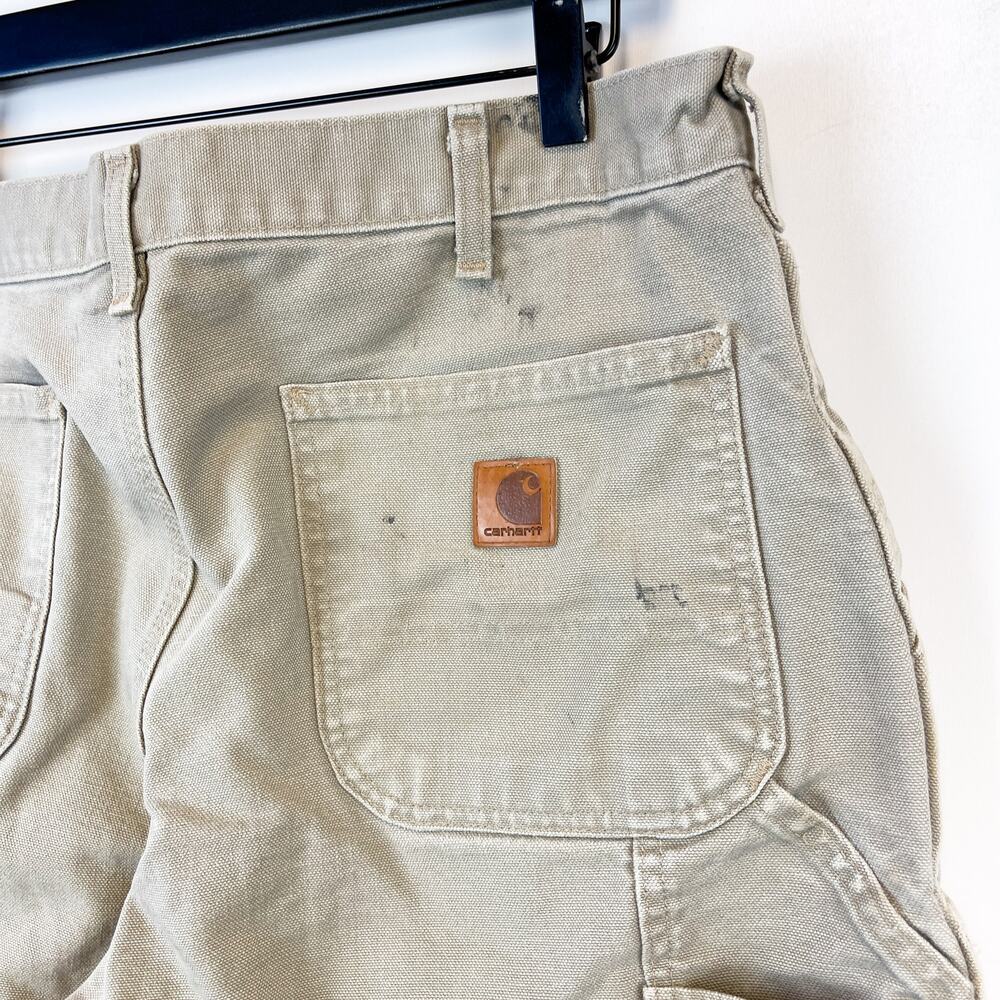 Carhartt 34x32 Duck Canvas Dungaree Carpenter Pan… - image 8